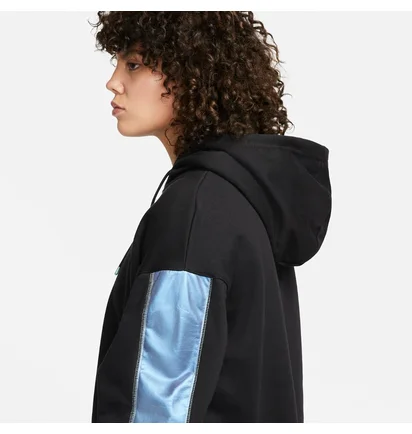 Худі жіноче Nike W Nsw Flc Gx Hoodie Opal Black/Blue DD5133-010