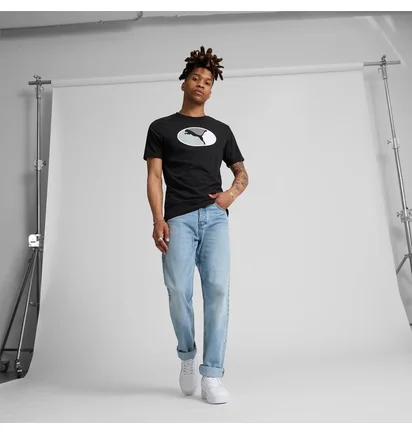 Футболка мужская Puma Oval Tee Black 682218-01