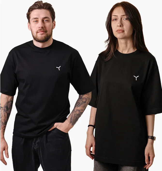 Футболка унісекс yes, original Oversize Black 100000-149