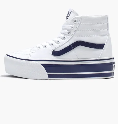 Кеды женские Vans Sport Stripes Sk8-Hi Tapered Stackform Shoe White VN0A5JMKNWD