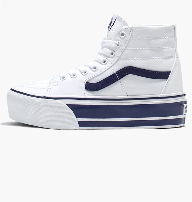 Кеды женские Vans Sport Stripes Sk8-Hi Tapered Stackform Shoe White VN0A5JMKNWD
