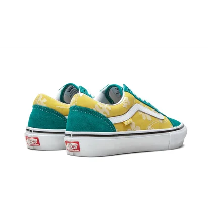 Кеды унисекс Vans Skate Old Skool Turquoise/Yellow VN0A5FCB3LA