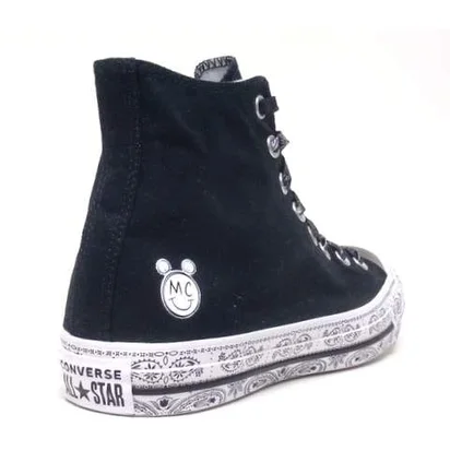 Кеды женские Converse X Miley Cyrus Chuck Taylor Hi Black 162234C