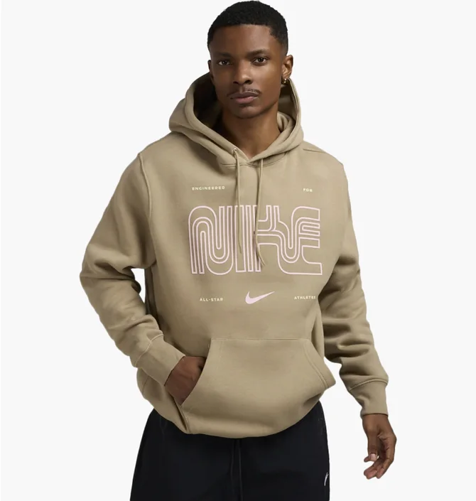 Худи мужское Nike Club Beige HV5065-247