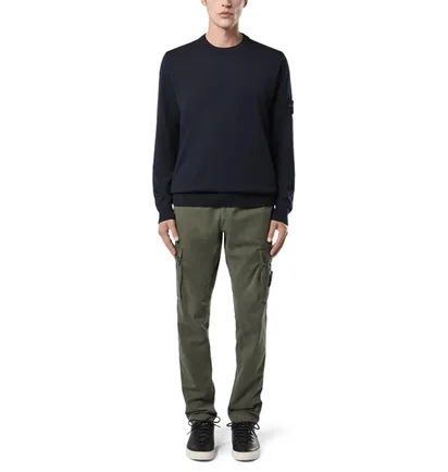 Кофта чоловіча Stone Island Wool Crew Neck Blue K2S155100071S00C4-V0020