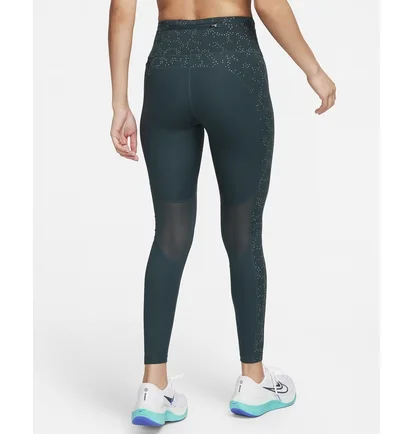 Леггинсы женские Nike Fast Mid-Rise 7/8 Printed Leggings With Pockets Blue FB4579-328
