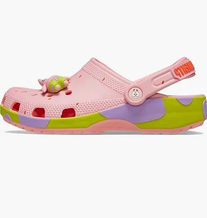 Тапочки унисекс CROCS Spongebob Squarepants X Classic Clog Pink 209479-737