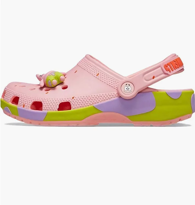 Тапочки унисекс CROCS Spongebob Squarepants X Classic Clog Pink 209479-737