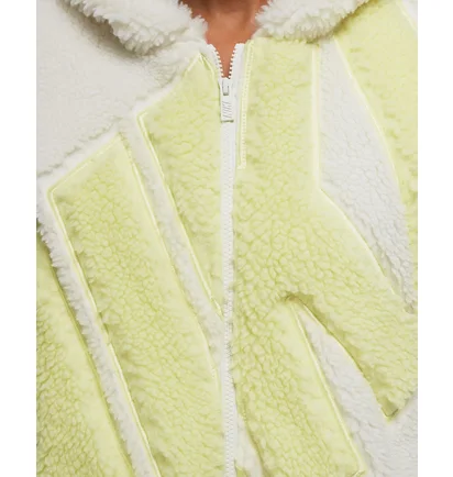 Куртка жіноча Nike W Nsw Logo Sherpa Jkt Beige FB8695-133