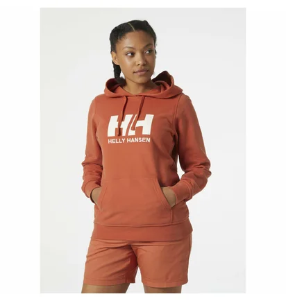 Худи женское Helly Hansen Logo Hoodie Orange 33978-179