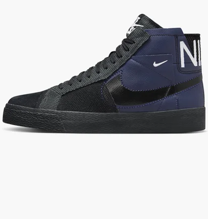 Кросівки унісекс Nike Sb Zoom Blazer Mid Premium Skate Shoes Blue/Black FD5113-400
