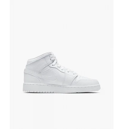 Кроссовки детские Air Jordan Air 1 Mid Bg White 554725-130