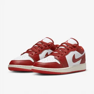 Кроссовки детские Air Jordan 1 Low Se Older White/Red FJ3465-160