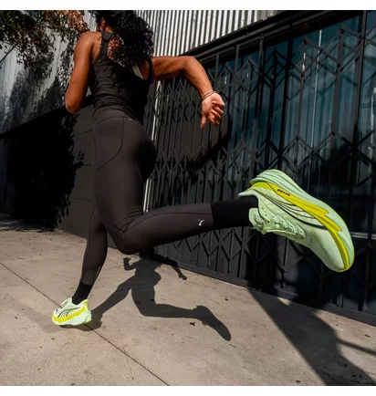 Кроссовки женские Puma Deviate Nitro 4 Yellow/Green 312124-04