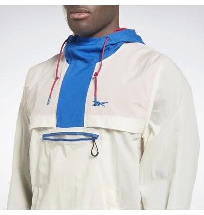 Худи мужское Reebok Lightweight Woven Anorak Jacket Beige HG8904