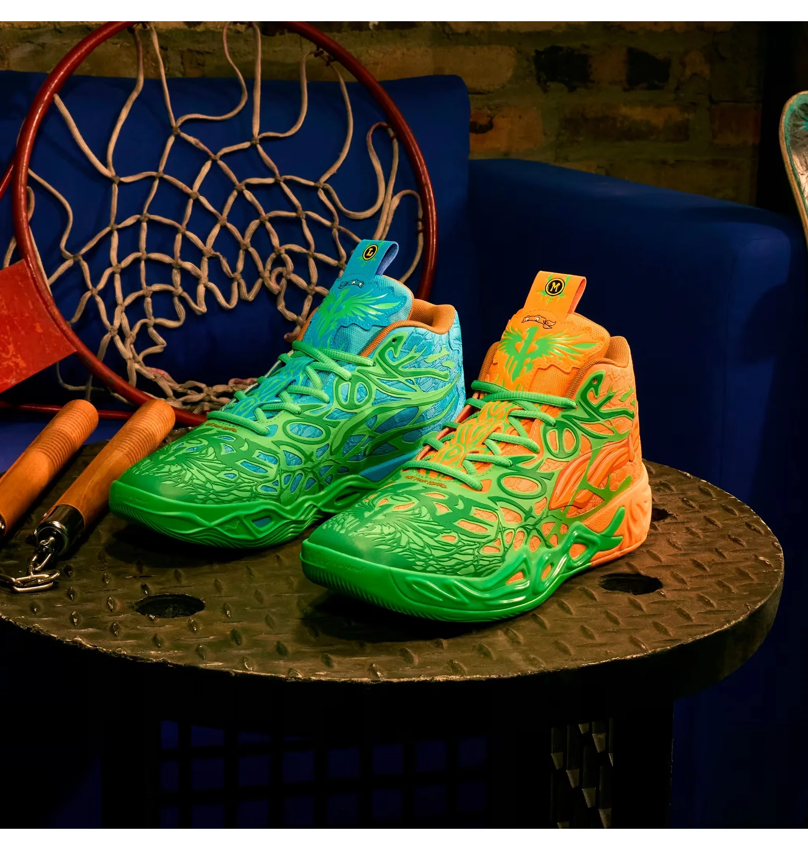ᐉ Кроссовки мужские Puma Mb.04 X Tmnt L&M Green/Orange 311307-01