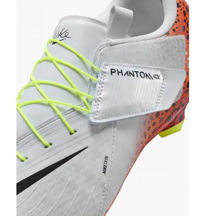 Бутси унісекс Nike Phantom Gx 2 Academy Easyon Electric Mg Low-Top Soccer Cleats White/Orange FN8199-900
