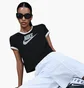 Футболка женская Nike Sportswear Short-Sleeve Ringer T-Shirt Black IF4072-010