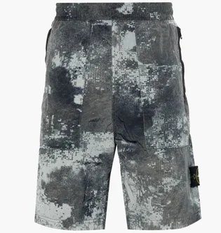 Шорти чоловічі Stone Island Drawstring Grey 8015L20E1-V0060