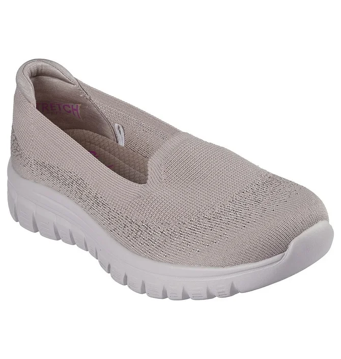 ᐉ Кеди жіночі Skechers Graceful - View Finder Beige 100697-TPE