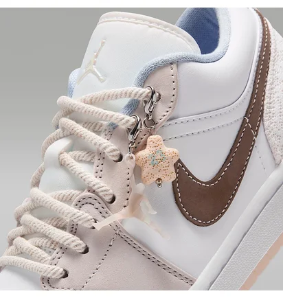 Кроссовки женские Air Jordan 1 Low White/Grey IB8859-101
