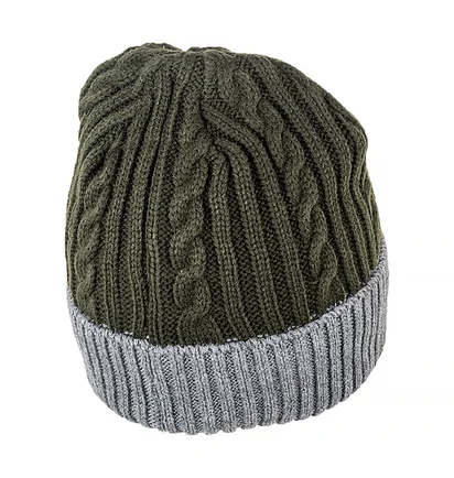 Шапка унисекс Jeep Twisted Tricot Hat J22W Green/Grey O102602-E858