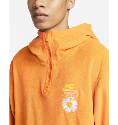 Толстовка мужская Nike M Nsw Hbr-S Ss Top Orange Dm5062-886