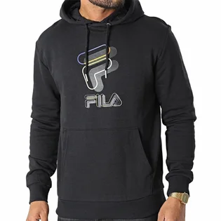 Худи мужское Fila Bever Hoody Black FAM018680001