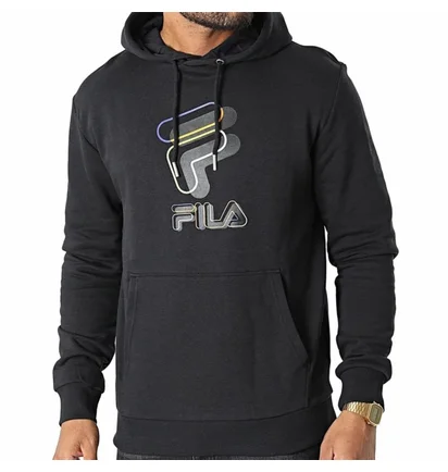 Худи мужское Fila Bever Hoody Black FAM018680001