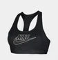 Топ женский Nike Swsh Med Spt Futura Bra Black FB4080-010