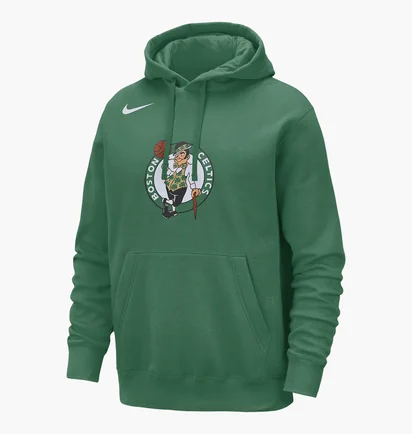 Худи мужское Nike Nba Boston Celtics Club Green FB4746-312
