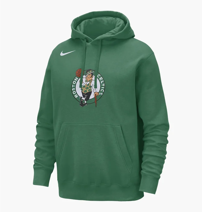 Худи мужское Nike Nba Boston Celtics Club Green FB4746-312