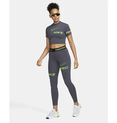 Футболка женская Nike Pro Dri-Fit Grey DX0078-015