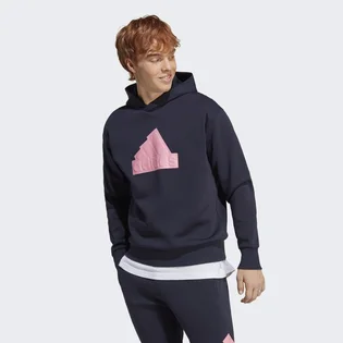 Худи мужское Adidas Future Icons Badge Of Sport Hoodie Blue Ic3747