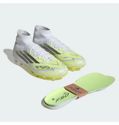 Бутсы женские Adidas F50 Sparkfusion Pro Mid Cut Fg/Ag White/Multi JR8954