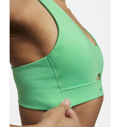 Топ женский Nike Indy Plunge Cutout WomenS Medium-Support Padded Sports Bra Green DV9837-363