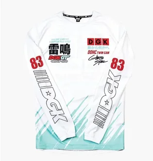 Лонгслив мужской DGK Turbine Racing White CTS-1037-005