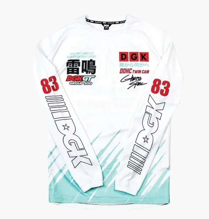 Лонгслив мужской DGK Turbine Racing White CTS-1037-005