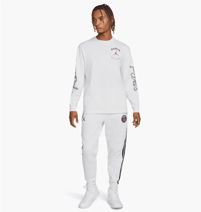 Штаны мужские Air Jordan X Paris Saint Germain Fleece Pant White Db6502-051