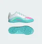 Сороконожки детские Adidas F50 Messi Club White/Turquoise JQ0949