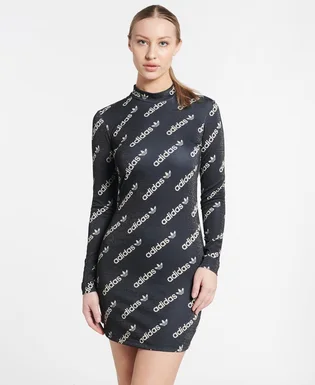 Плаття жіноче Adidas Logomania Long Sleeve Dress Black Hm4892