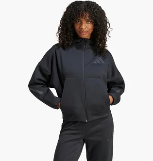 Толстовка жіноча Adidas Z.N.E. Full-Zip Hoodie Black JE7848