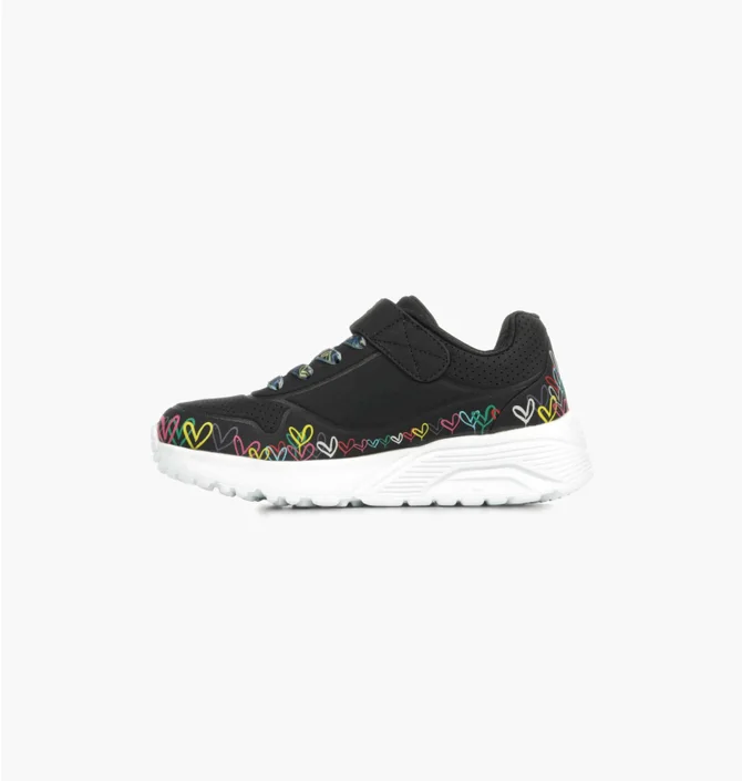 Кросівки дитячі Skechers Uno Lite Heart Craze Black 314091L-BKMT