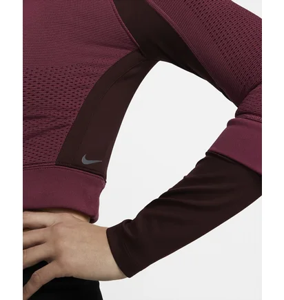 Кофта жіноча Nike 1/4 Therma-Fit Adv City Ready Bordo DV9807-653