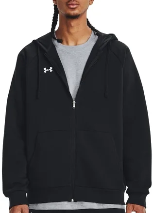 Толстовка мужская Under Armour Hooded Sweatshirt Ua Rival Fleece Fz Hoodie-Blk Black 1379767-001