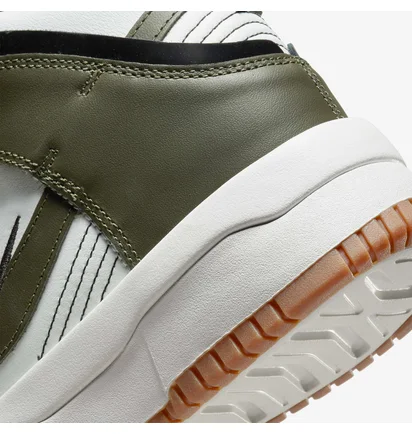 Кроссовки женские Nike Wmns Dunk High Up Khaki White/Green DH3718-103
