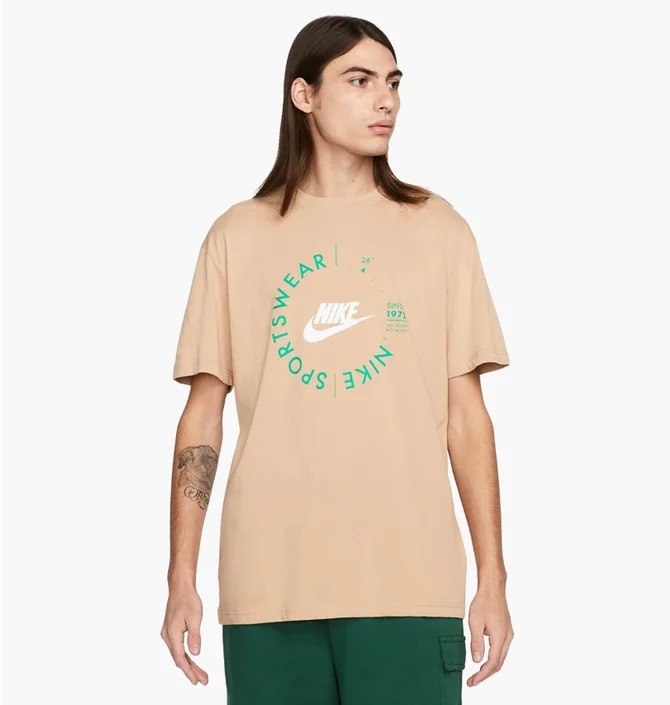 Футболка мужская Nike M Nsw Spu Ss Tee Beige FJ5255-200