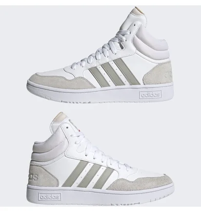 Кроссовки мужские Adidas Hoops 3.0 Mid Lifestyle Basketball Classic Vintage Shoes White Hp7940