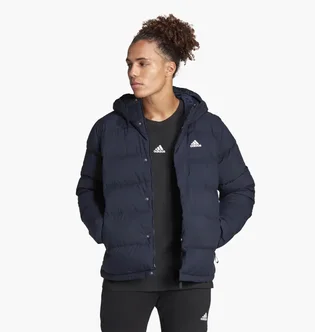 Куртка мужская Adidas Helionic Hooded Down Jacket Blue Hg8750