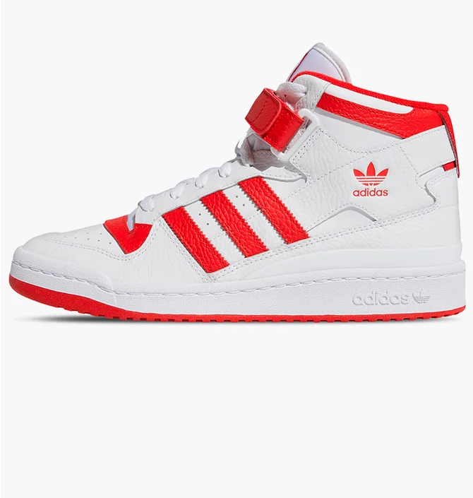 Кросівки чоловічі Adidas Forum Mid White/Red GY5819